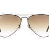 Ray-Ban Men Gradient Brown Lens Pilot Sunglasses - 0RB3025I014/5158
